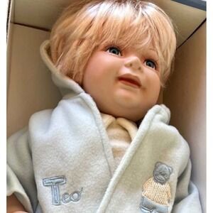 Limited Edition Royal Cathay Collection Baby Boy Porcelain Doll "Teo" 20" NIB